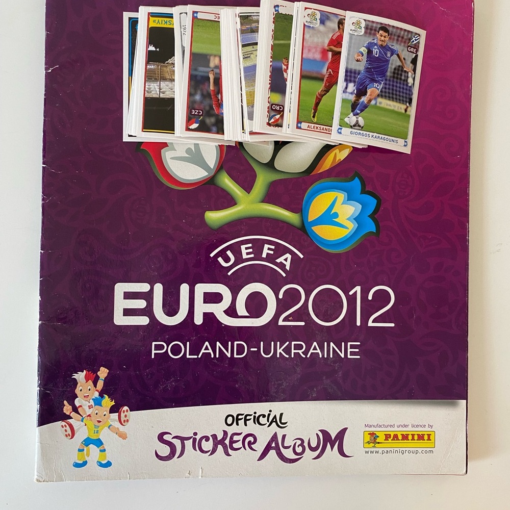 UEFA FIFA Euro 2012 Poland Ukraine Panini Sticker Book Stickers Soccer Football